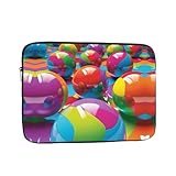 Laptophülle, 43,2 cm (17 Zoll), bunte Kugel, Computertasche, wasserabweisend, kompatibel für Männer und Frauen