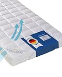 PROCAVE Matratzenschoner 90x200 cm Micro-Comfort - Matratzenbezug - Matratzentopper - atmungsaktive Matratzenauflage - Made in Germany - Matratzenschutz mit Eckgummis Weiß