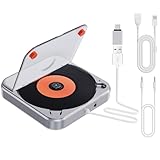 CD Player für Auto mit USB/AUX-Anschluss, CENXINY Externer CD-Player kompatibel mit Auto Radio, universeller Player fürs Fahrzeug, mit AUX-Kabel/USB-Verlängerungskabel