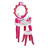 Theo Klein 5328 Barbie Schönheitsstudio mit Licht- und Soundfunktion | Schwenkbare Ablageflächen und Spiegel | Mit Styling-Zubehör | Spielzeug für Kinder ab 3 Jahren