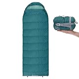 Sommer-Schlafsack Qeedo Light Hitazo XL, kleines Packmaß (19 x 17 cm) / Deckenschlafsack extrem klein & leicht (745g) - türkis