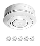 Ei Electronics Ei650 Rauchwarnmelder, Rauchmelder im 5er Set, Stand-Alone-Gerät mit Batterie für 10 Jahre, Testsieger Stiftung Warentest, weiß