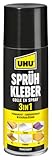 Uhu 48900 - Sprühkleber 3 in 1 Permanent - Korrigierbar - Wieder Ablösbar 200 ml