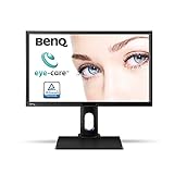 BenQ BL2420PT 60,96 cm (23,8 Zoll) Monitor (VGA, DVI, HDMI, USB, 5 ms Reaktionszeit, Höhenverstellbar, Pivot, Lautsprecher) schwarz