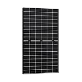 SAKETE Solarpanel 500W Bifazial (+100W) X 29, Solarmodul Doppelglas Full Black, N-Typ Photovoltaik Modul für Balkonkraftwerk, 500W PV Panel X 29