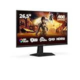 AOC Gaming Q27G41ZDF - 27 Zoll QHD OLED Monitor, 240Hz, 0.03ms, Adaptive Sync, G-Sync Compatible, HDR10 (2560x1440, HDMI 1x 2.0, DP 1x 1.4) schwarz-rot