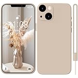 HGH iPhone 13 Hülle mit Microfiber,Handyhülle für iPhone 13 Kratzfeste Silikon Ultra Dünn Kameraschutz Bumper Cover Case iPhone 13 6.1' Khaki