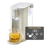 Bear 3-Liter-Heißwasserspender, 6 Temperaturvorwahlen, 2050 Watt Schnellkochfunktion, 5 Wassermengenoptionen, Mit Led-Nachtlicht Und Reinigungsprogramm, Energieeffizient, Digitaler Touchscreen