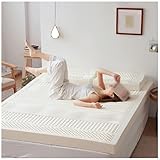 PVYGDXYI Matratze aus 100% Naturlatex, Kompression und Keine Verformung, Belüftung mit Wabenporen, weich und bequem, Matratze, 3 Zoll, 140 x 220 cm (55 x 87 Zoll)