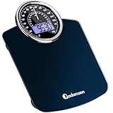 Adamson Hybrid 2-in-1 Digitale & Analoge Körperwaage bis 180 kg - Dickes Hartglas - Extra Große Anzeige - Einfach Ablesbare Digitale Personenwaage - NEU