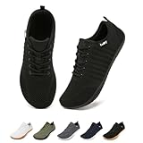 Merdoo Barfuss Schuhe Damen Barfußschuhe Herren Barfuß Sneaker Barefoot Squat Shoes Deadlift Schuhe Minimalistische Walkingschuhe Turnschuhe Schwarz 41