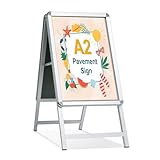 STANDNEE Kundenstopper A2 Plakatständer Outdoor Silber...