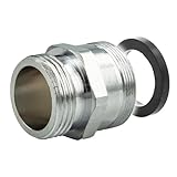 tecuro Mischdüse - Armaturen Adapter für Gartenschlauch M28 x 1, verchromt