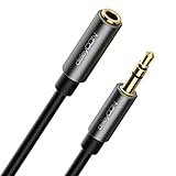 deleyCON 5m Klinke Audio Stereo AUX Kabel Verlängerungskabel 3,5mm Klinkenkabel Audiokabel Verlängerung Metallstecker Handy Smartphone Tablet Kopfhörer HiFi Receiver (Extra Dünn & Flexibel)