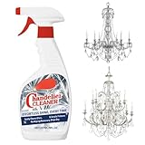 Kronleuchter-Reiniger, tropfenfreies Spray, kein Wischen Kristall-Kronleuchter-Reiniger für mühelosen, wischfesten Staubentferner für Kristall und Glas, streifenfreier Glanz für Spiegel, Metall und