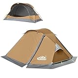 1 Person Rucksackzelt, wasserdichtes 4-Jahreszeiten-Zelt, leichtes Kaltwetterzelt, einfacher Aufbau für Winterwandern, Camping, Jagd - Khaiki