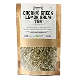 APSOGO Bio Griechische Zitronenmelisse 100g - Melissa Officinalis Tee - Koffeinfrei & Entspannend - Öko-Beutel - Melissentee aus Griechenland