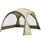 Pavillon Zelt, 3,5m x 3,5m inkl. Seitenwänden, Shelter als Sonnenschutz oder Regenschutz für Camping, Festival, Garten, Events oder Überdachung, Partyzelt