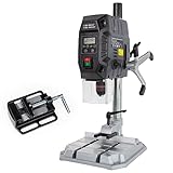 STAHLMANN Tischbohrmaschine TB071 - Standbohrmaschine mit Digitaldisplay, Laser, Arbeitslicht, 720W, inkl. Schraubstock - Ständerbohrmaschine oder Säulenbohrmaschine TÜV/GS geprüft