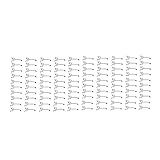 Carruuba 100 Stück 2-Haken Wandregal Werkzeughalter Home Storage Organizer Storage Display Hardware-Tools
