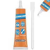 Nayrmaer Lederkleber, 60ml Transparenter Leder Kleber Reparatur Sofa, Pu Lede, Jacke, Autositze, Geldbörse und Andere Lederarbeiten