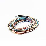 AURORIS - Farbmix Lederband rund - Ø 1mm - je 1 m der Farben schwarz braun natur blau rot grau türkis gold kupfer weiß