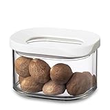 Mepal Transparente Vorratsdosen mit Deckel Mini - Lebensmittelbehälter Rechteckige - Küchenorganizer & Aufbewahrungsbox aus Kunststoff - Vorratsbehälter Luftdicht & Stapelbar - 175 ml - White