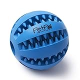 PetPäl Hundeball mit Zahnpflege-Funktion Noppen Hundespielzeug aus Naturkautschuk - Robuster Hunde Ball Ø 7cm - Hundespielball für Große & Kleine Hunde - Kauspielzeug aus Naturgummi für Leckerli