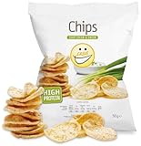 EASIS High Protein Chips, Sour Cream & Onion Crisps, Protein Snack, Reich an Ballaststoffen, 60% Weniger Fett, Perfekter Fitness Snack, 50g