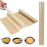 Wiederverwendbare Backmatte Silikon, 30cm*2.5m Zuschneidbare Küche Silikonmatte, Antihaftbeschichtet BPA-Frei Lebensmittelqualität Arbeitsplatte Matte für Ofen,Luftfritteusen,Spülmaschinen