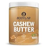 Bodylab24 100% Cashew Butter 1000g / Cashewbutter ohne Zusatzstoffe / aus gerösteten Cashewkernen