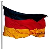 MONZANA® Fahnenmast 6,5m Seilzug Bodenhülse inkl....