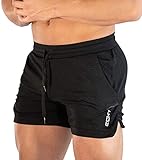 Superora Herren Shorts Sport Hosen Laufshorts Trainingshose Fitness Training Outdoor Sporthose mit Tasch