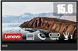 Lenovo L15 | 15,6' Full HD Monitor | 1920x1080 | 60Hz |entspiegelt | DisplayPort | USB Type-C | 6ms Reaktionszeit | schwarz