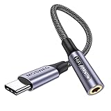 MOSWAG USB Typ C auf 3.5mm Kopfhörer Jack Adapter, Audio USB C auf Aux Dongle Kabel für iPhone 16 Pro Max/16 Pro/16 Plus/16/15 Pro/15, Samsung Galaxy S24 S23 S22 S21 S20, Huawei, Pixel, ipad und mehr