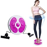 Waist Whisper - Waist Twisting Disc - Waist Twisting Board - Twisting Waist Disc Exercise - Exercise Twister with Drawstring Massage Foot Sole - for Slimming Aerobic Exercise and Toning Workout