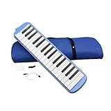 Professionelle Melodica 32 Tasten - Doppelrohrmund -Organ mit Talkbox -Anhang | Tragbares Windklavier -Tastatur, ideal für Live -Performance-, Praxis- und Musikausbildung