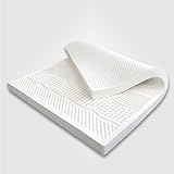 MTADSBKFP Latex-Matratzenauflage, Kompression und Keine Verformung, Wabenporenbelüftung, weich und bequem, Latexmatratze(180x190cm(71x75in))