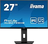 Iiyama XUB2793HS-B5-27, IPS, 1920X1080/75Hz,1H1DP, Has, schwarz