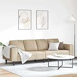 QJBSAVVA Sofa Hellgrau Kunstleder Modernes Zweisitzer Faux Wildleder mit Kegelbeinen Robuster Holzrahmen Flache Armlehnen Couch für Wohnzimmer Jugendzimmer und Büro
