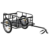 Zelsius Fahrradanhänger Transport 68 Liter | Transportanhänger Klappbar, Fahrradwagen für 2 Getränkekisten | Transportwagen, Anhänger für Fahrrad, Lastenanhänger mit Kupplung, Radanhänger