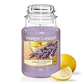Yankee Candle große Duftkerze im Glas | lemon Lavender | Kerze mit langer Brenndauer bis zu 150 Stunden | Perfekte Geschenke für Frauen