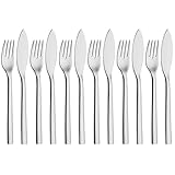 WMF Nuova Fischbesteck Set 12 teilig, Fischset für 6...