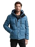 TOM TAILOR Herren Pufferjacke mit Abnehmbarer Kapuze