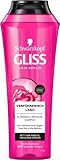 Gliss Shampoo Verführerisch Lang (250 ml), Haarshampoo repariert geschädigte Haarlängen, Pflegeshampoo pflegt trockene Spitzen & befreit von fettigem Ansatz