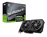 MSI GeForce RTX 5060 Ti 16G Shadow 2X OC Plus - 16GB GDDR7 (28Gbps/128-bit), PCIe 5, Boost: 2602 MHz, HDMI 2.1b, DisplayPort 2.1b, Metall Rückplatte