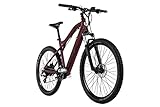 Adore Alu MTB Pedelec 27,5' Enforce E-Bike Rot 250 Watt Li-Ion 36V/14 Ah/504 Wh 24 Gänge