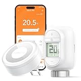 Linkind Smart Heizungsthermostat Starter Kit, WiFi Heizkörperthermostat mit Hub, App programmierbar Thermostat Heizung, Zeitplan, Fern/Sprachsteuerung, kompatibel mit Alexa/Google Assistant, M30*1,5mm