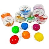 6er Set Premium Therapieknete, geruchlos vegan rückstandsfrei, 6 verschiedene Farben und Härtegrade, DBT Skills Anti Stress, je 50g, Gegen Anspannung und für mehr Beweglichkeit und Konzentration