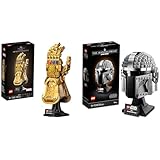 LEGO 76191 Marvel Super Heroes™ & Star Wars The Mandalorian Helm Modellbausatz für Erwachsene, baubare Zimmer-Deko für Fans, persönliches Geschenk zum Valentinstag für Männer, Frauen, Ihn & Sie 75328